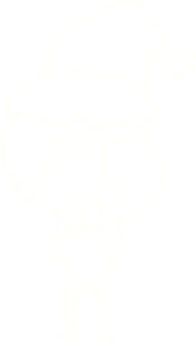 Bir insan tarafından çizilen Noel Adam Tebeşiri