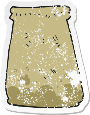 Bir insan tarafından çizilmiş karikatür kağıdının geriletilmiş yapıştırması.