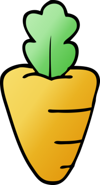 Bir insan tarafından çizilmiş karalama havucu.