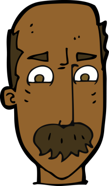 Çizgi film bir insan tarafından çizilmiş yaşlı bir adamı rahatsız ediyor.