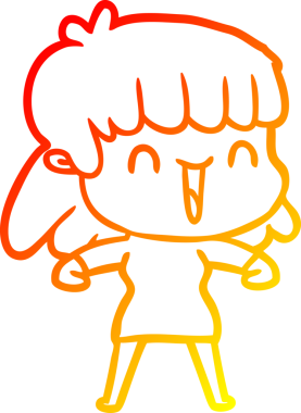 Bir insan tarafından çizilmiş bir karikatür kadın çizimi