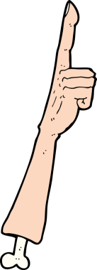 Bir insan tarafından çizilmiş bir çizgi film.