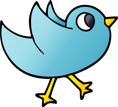 Bir insan tarafından çizilmiş kanat çırpan karalama kuşları.