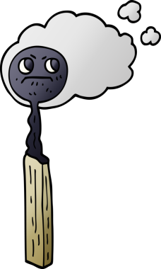 karikatür eşleşmesi bir insan tarafından çizildi