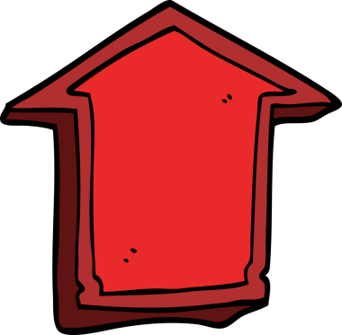 Bir insan tarafından çizilmiş karalama oku.