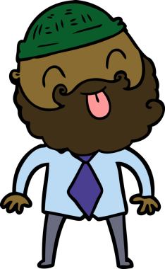 Bir insan tarafından çizilmiş şapkalı ve gömlekli bir adam.