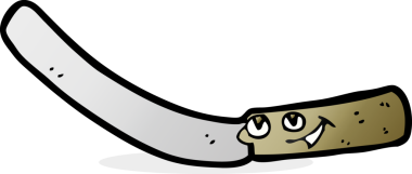 Bir insan tarafından çizilmiş mutfak bıçağı.