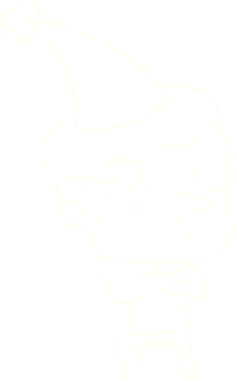 Bir insan tarafından çizilen Noel Adam Tebeşiri