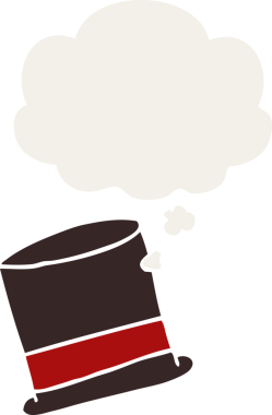 Düşünce baloncuklu çizgi film şapkası bir insan tarafından çizilmiş.