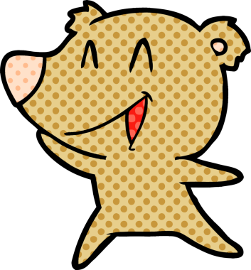 Bir insan tarafından çizilmiş bir çizgi film karakteri.