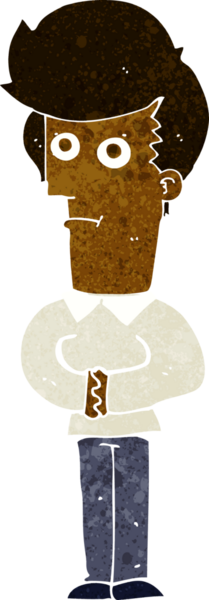 Bir insan tarafından çizilmiş çizgi film adamı.