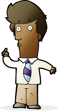 Bir insan tarafından çizilmiş soru işaretli çizgi film adamı.