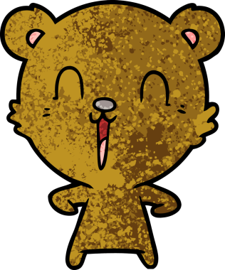 Bir insan tarafından çizilmiş bir çizgi film karakteri.