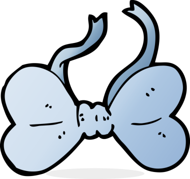 Bir insan tarafından çizilmiş çizgi film papyonu.