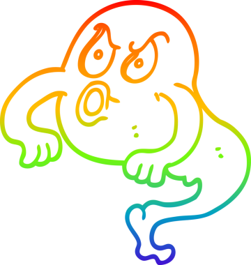 Bir insan tarafından çizilmiş kızgın bir karikatür çizimi.