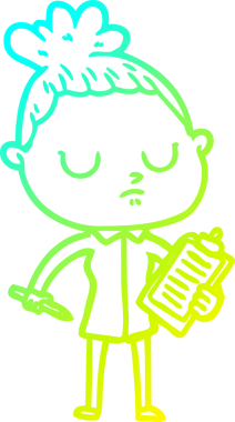 Bir insan tarafından çizilmiş soğuk bir çizgi film çizimi.