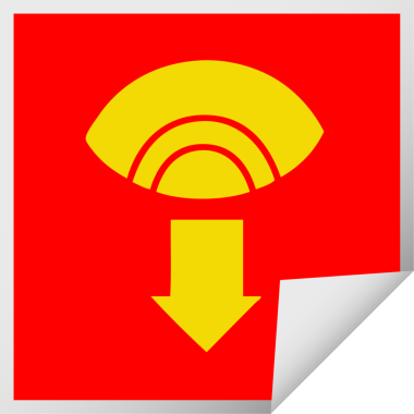 Bir insan tarafından çizilmiş kare soyulmuş göz karikatürü.