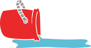 Bir insan tarafından çizilmiş karalama kovası.