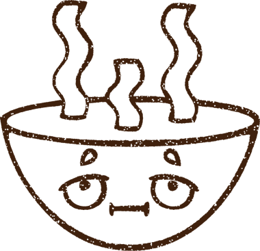 Sıcak Çorba Kömürü Bir insan tarafından çizilmiş