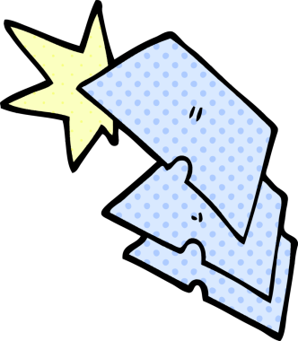 Bir insan tarafından çizilmiş parlak jiletler.