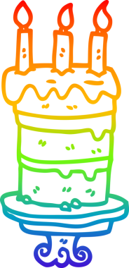 Bir insanın çizdiği çikolatalı pastanın çizimi.