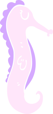 Bir insan tarafından çizilmiş karalama deniz atı.