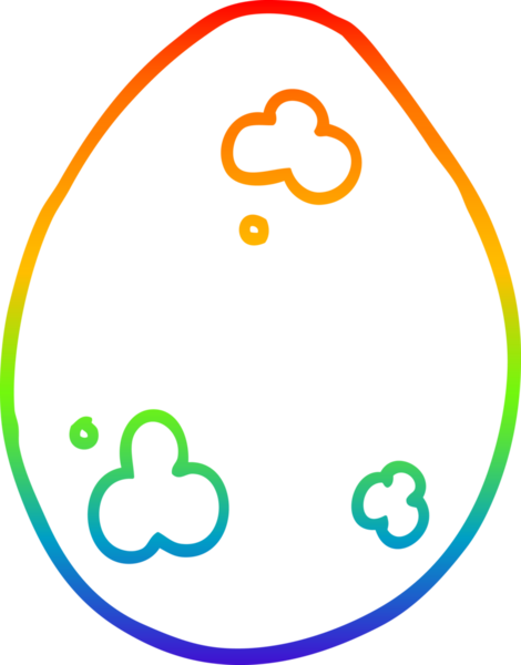 gökkuşağı gradyan çizgi çizimi bir insan tarafından çizilmiş bir karikatür yumurta