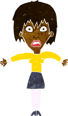 Bir insan tarafından çizilmiş bir karikatür.