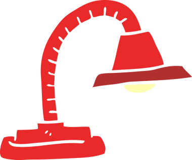 Bir insan tarafından çizilmiş ayarlanabilir karalama lambası.