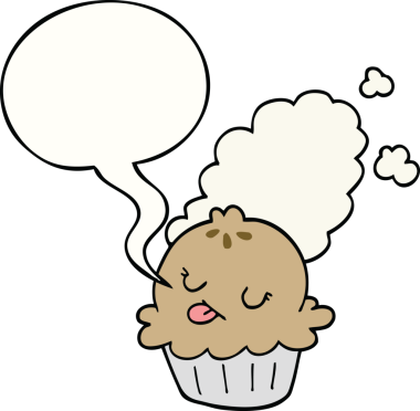 Bir insan tarafından çizilmiş tatlı çizgi film pastası.