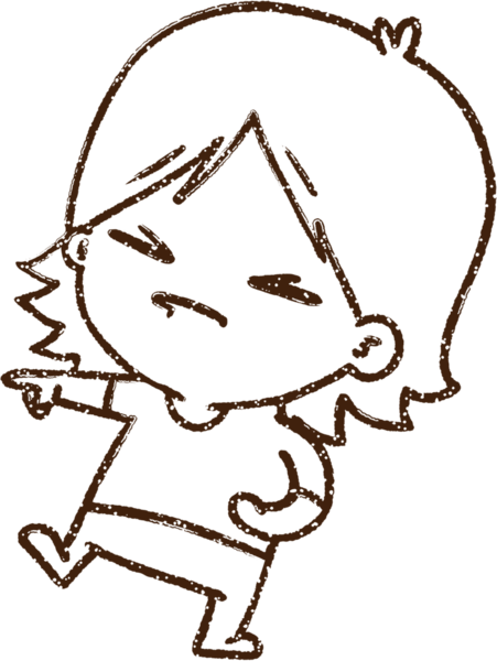 Bir insan tarafından çizilen Mutlu Kadın Kömürü