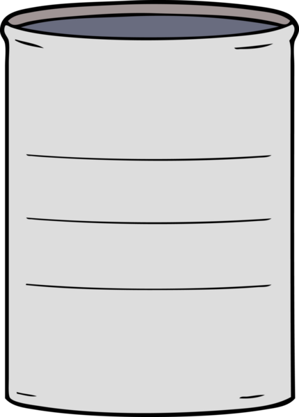 Bir insan tarafından çizilmiş karikatür yağı varili.