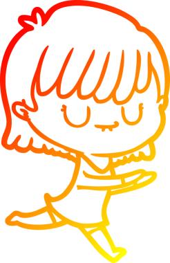 Bir insan tarafından çizilmiş bir karikatür kadın çizimi