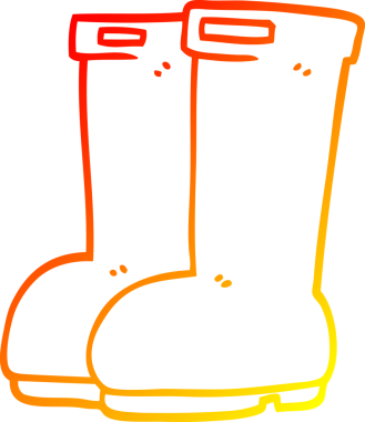 Bir insan tarafından çizilen kırmızı çizgilerin sıcak gradyan çizgileri