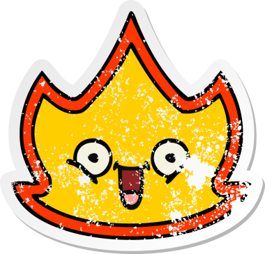 Bir insan tarafından çizilmiş mutlu bir çizgi filmin sıkıntılı çıkartması.