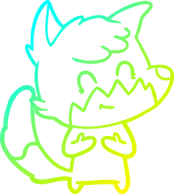 Bir insan tarafından çizilmiş soğuk hava çizgisi.