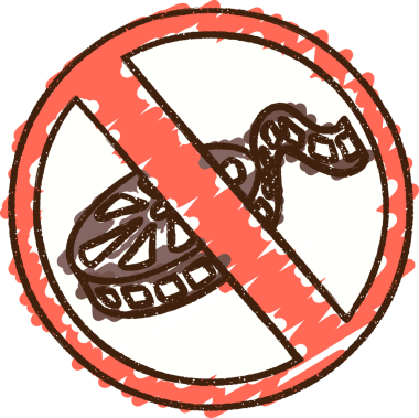 Bir insan tarafından çizilen Sinema Yasaklama Tebeşiri