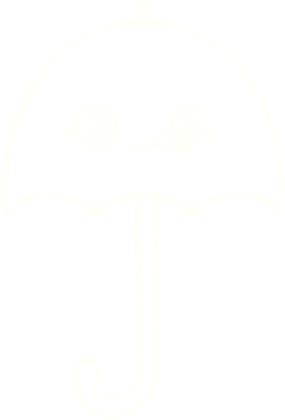 Bir insan tarafından çizilen Şemsiye Tebeşiri