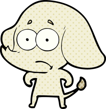 bir insan tarafından çizilmiş belirsiz bir fil.