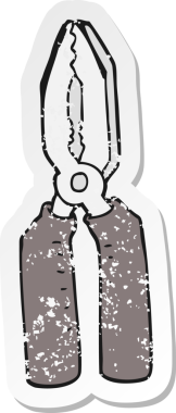 Bir insan tarafından çizilmiş karikatür kerpeteninin gerilimli yapıştırması.