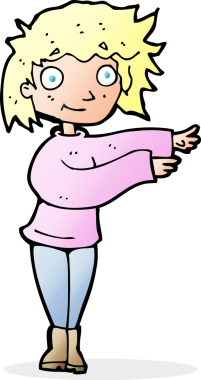 Bir insan tarafından çizilmiş çizgi film dansçısı kadın.