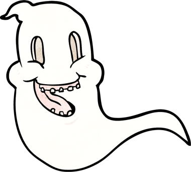 Bir insan tarafından çizilmiş garip bir hayalet.