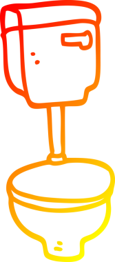 Bir insan tarafından çizilmiş çizgi filmin sıcak gradyan çizimi