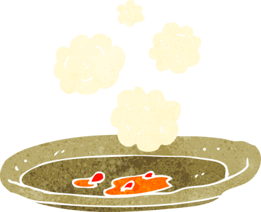 bir insan tarafından çizilmiş boş bir tabak.