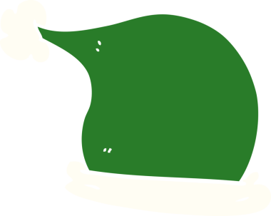 Bir insan tarafından çizilmiş noel şapkaları.