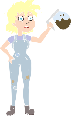 Bir insan tarafından çizilmiş düz kahve rengi.