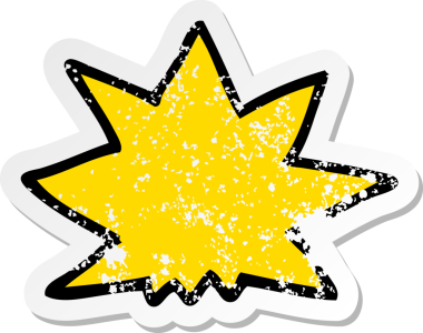 Bir insan tarafından çizilen karikatür patlamasının sıkıntılı çıkartması.