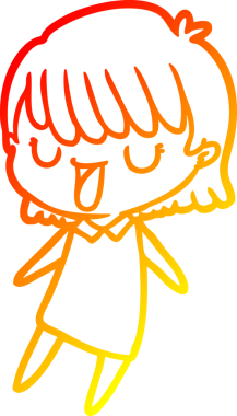 Bir insan tarafından çizilmiş bir karikatür kadın çizimi