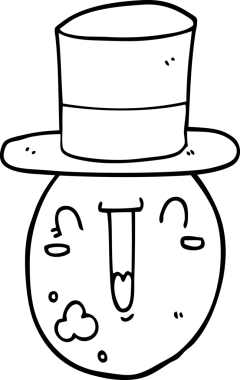 bir insan tarafından çizilmiş lüks bir yumurta.