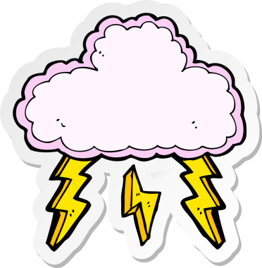 Bir insan tarafından çizilmiş bir karikatür bulut simgesi.